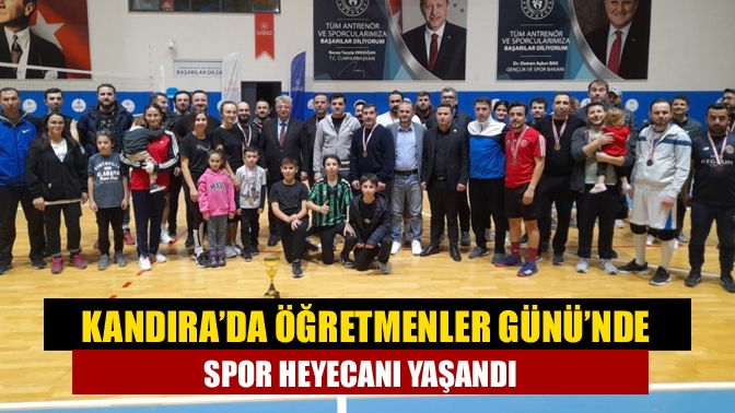 24 Kasım öğretmenler günü münasebetiyle ilçemizde görev yapan öğretmenlere voleybol,