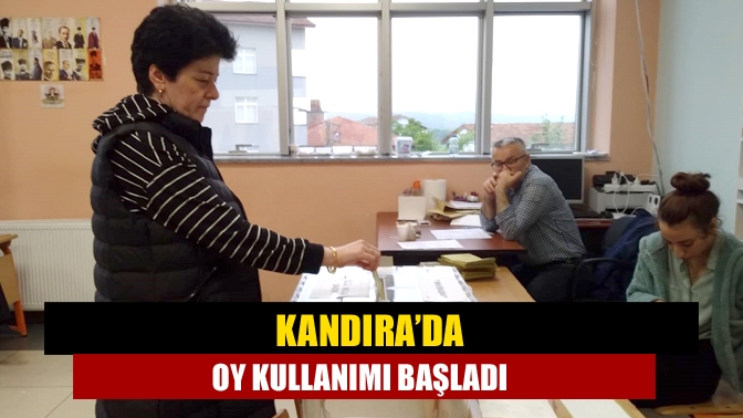 Cumhurbaşkanlığı seçiminin ikinci turu için Kandıralılar saat 08.00 itibariyle oy