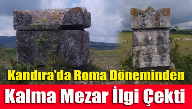 Kandıra’nın Ağaçağıl Mahallesi’nde bulunan Roma döneminden kalma antik mezar, görenlerin