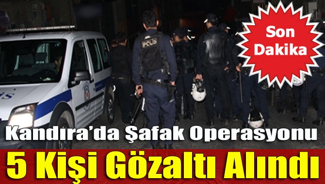 Kandıra İlçe Emniyet Müdürlüğü’ne bağlı polis ekipleri, sabahın erken saatlerinde