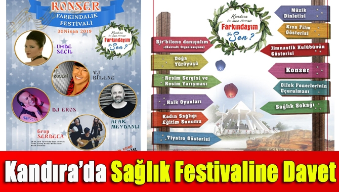 Kandıra İlçe Sağlık Müdürlüğü 29-30 Nisan tarihlerinde “Farkındayım Ya Sen”