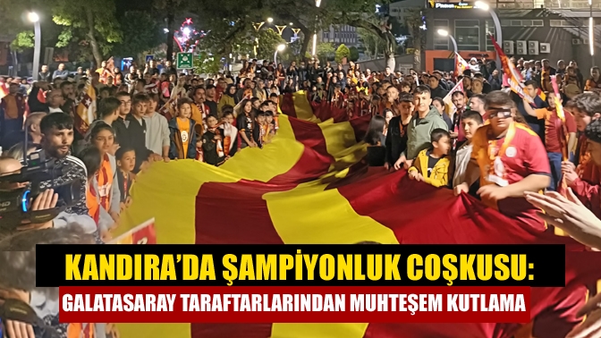 Galatasaray’ın şampiyonluğu Kandıra’da büyük coşkuyla kutlandı. Kandıralı Aslanlar’ın düzenlediği etkinlikte