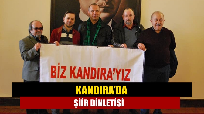 Biz Kandırayız Şiir Topluluğu, bu akşam Kandıra Yelken Sineması’nda program