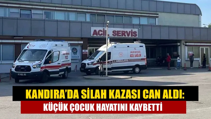 Kandıra Aydınlık Mahallesi'nde, eniştesine ait silahın kazara ateş alması sonucu