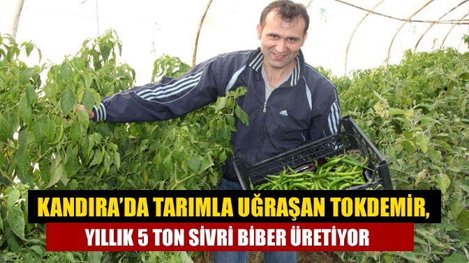 Kandıra’da tarımla uğraşan Ercan Tokdemir, hayvan ve doğal yaprak gübresi
