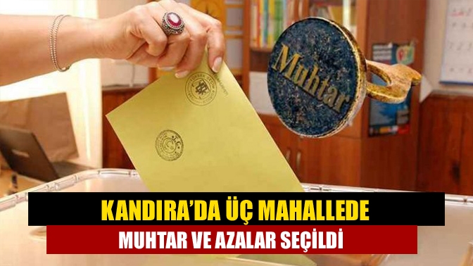 Kandıra’nın Cebeci, Sarnıçlar ve Pınarlı Mahalleleri’nde, 2019 yılında yapılan yerel