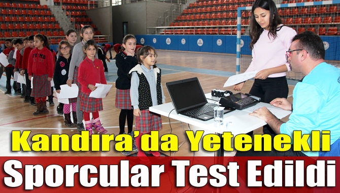 Kocaeli Büyükşehir Belediyesi’nin 12 ilçede başlattığı sporcu tarama uygulaması Kandıra’da