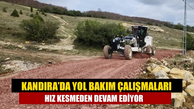 Kandıra Belediyesi ve Kocaeli Büyükşehir Belediyesi ekipleri, ilçe genelindeki yol