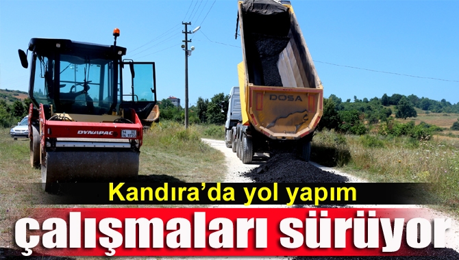 Kandıra Belediyesi Fen İşleri Müdürlüğüne bağlı ekipler Akdurak Mahallesi’nde asfalt
