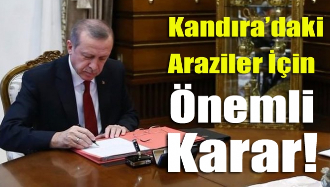 Kandıra’da bulunan bazı araziler için toplulaştırma ve tarla içi geliştirme
