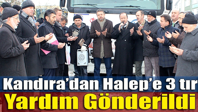 “Halep’te İnsanlık Ölmesin” teması ile başlatılan yardım kampanyasına destek veren