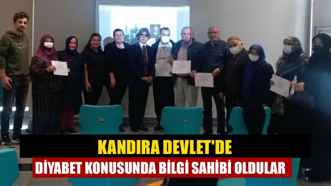M. Kazım Dinç Kandıra Devlet Hastanesi’nde de diyabet okulunu başarıyla