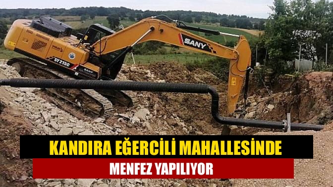Büyükşehir, Kandıra Eğercili Mahallesi Düzler Mevkii’nde su birikintisini engellemek ve