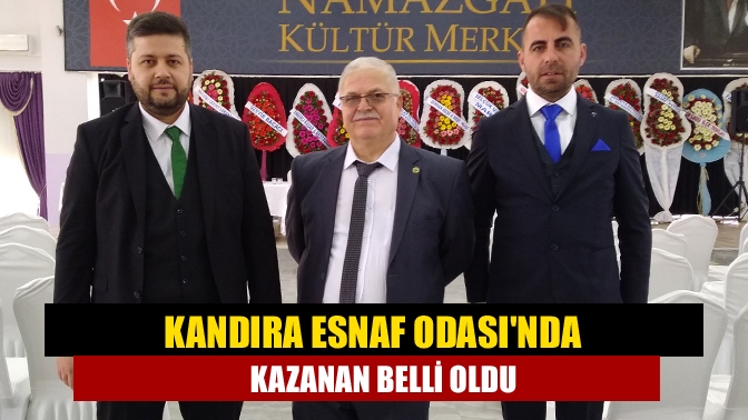 Kandıra Esnaf ve Sanatkarlar Odası’nın olağan kongresinde kazanan 619 oy