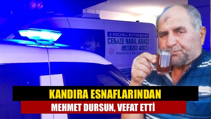 Kandıra’nın tanınan ve sevilen eski esnaflarından (Elektrikçi) Mehmet Dursun (66),