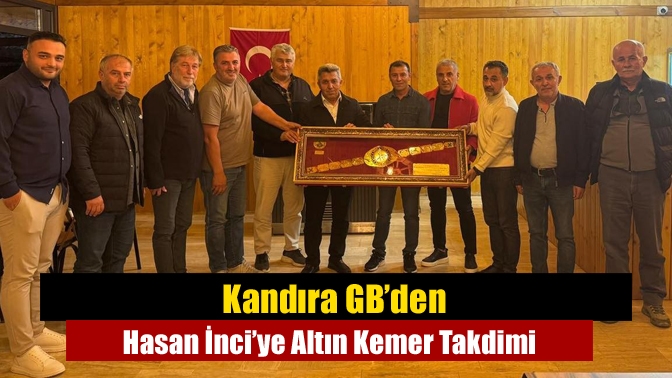 Kandıra Gençlerbirliği Başkanı Tansu Okan ve yönetimi, eski güreş ağası