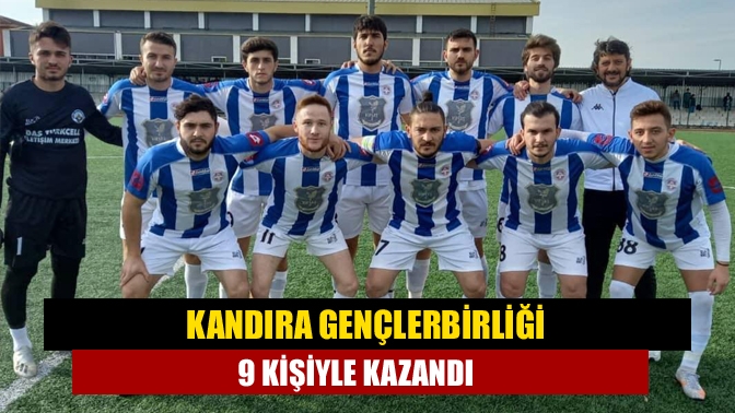Son yarım saatte sahada 9 kişi kalan Kandıra temsilcimizde sahneye