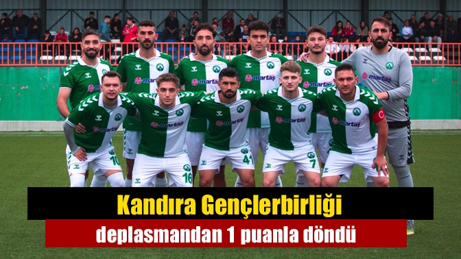 Kandıra Gençlerbirliği, deplasmanda Doğantepespor karşısında geriye düşmesine rağmen sahadan 1