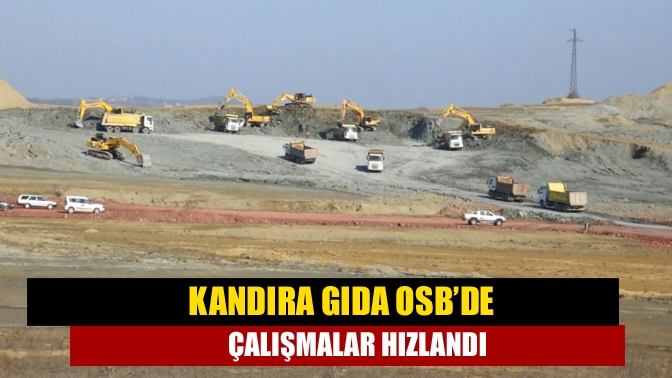 Kandıra Gıda OSB’de devam eden hummalı çalışmalarla ilgili bilgi veren