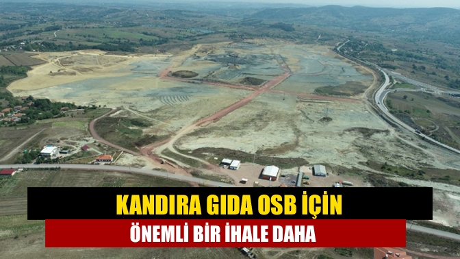 Doğalgaz ana bağlantı hattı imalatı ihalesi yapılmıştı. Kandıra Gıda OSB,