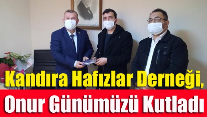 Kandıra Hafızlar Derneği başkanı Muhammet Er ve yönetimi, gazetemizi ziyaret