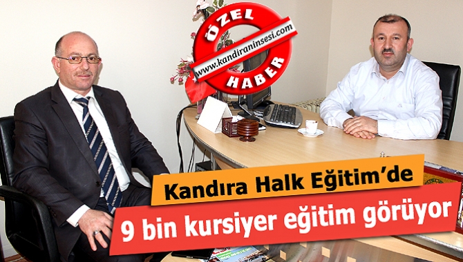 Kandıra Halk Eğitim Merkezi Müdürü Ayhan Kazancı, faaliyette olan 530’a