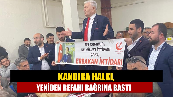 Refah Partisi Kocaeli İl Başkanı Mehmet Aras,  Kandıra’da halkın