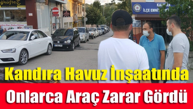 Kandıra’da yapımı süren yüzme havuzu inşaatında iddiaya göre çelik konstrüksiyonların