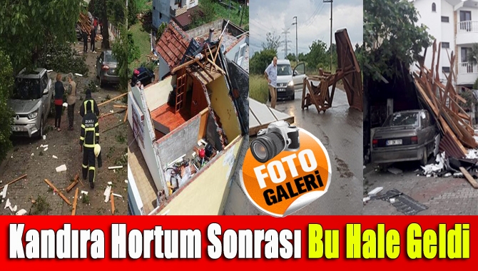 Kandıra’nın tatil beldeleri Kefken ve Kerpe'de yağmur, fırtına ve
hortum büyük