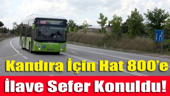 Kocaeli Büyükşehir Belediyesi gelen talepler doğrultusunda Kandıra – İzmit ve