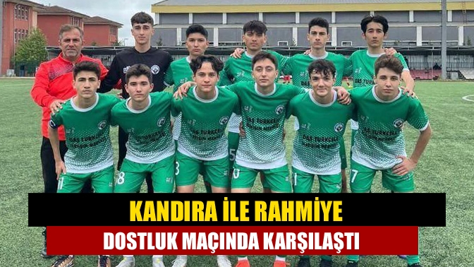 Yeni sezon hazırlıklarını sürdüren Kandıra Gençlerbirliği ile Rahmiye Gençlerbirliği dostluk