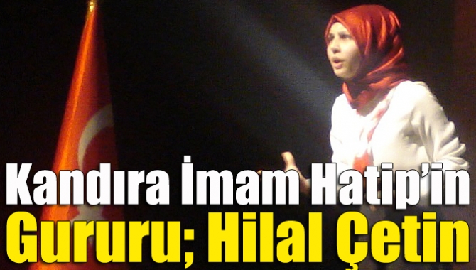 Kandıra Anadolu İmam Hatip Lisesi öğrencisi Hilal Çetin, İstiklal Marşı’nı