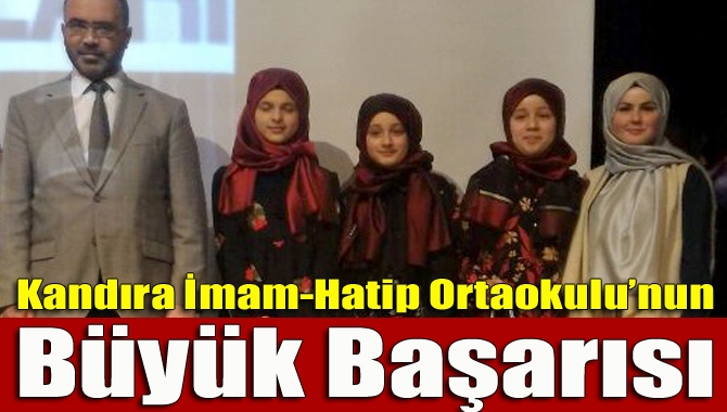 Kandıra İmam-Hatip Ortaokulu “Arapça Çocuk Şarkıları” dalında Kocaeli birincisi oldu.