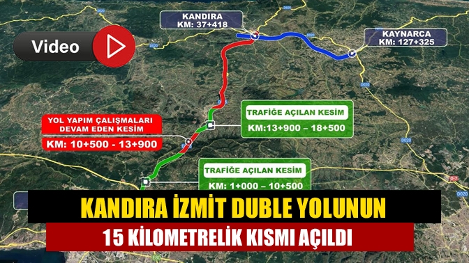 İzmit - Kandıra - Kaynarca Bölünmüş Yolu'nun 1.etap İzmit Kandıra