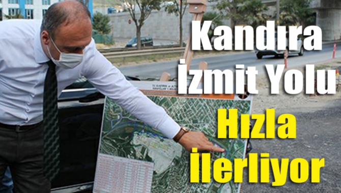 Kandıra-İzmit yolunun ilk 19 kilometresinde yapım çalışmaları sürerken, yıl sonuna
