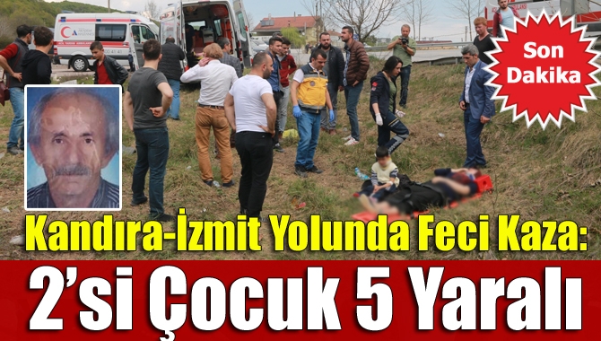 Kandıra Çubuklu mevkiinde karşıdan karşıya geçmeye çalışan kişiye çarpan panelvan
