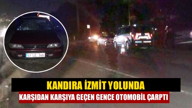 Kandıra İzmit yolu Muratköy Sapağında ticari taksiden indikten sonra yolun