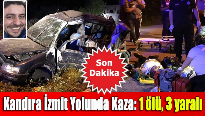 Kandıra İzmit Yolu Sucuali sapağı mevkiinde kontrolden çıkan otomobil 