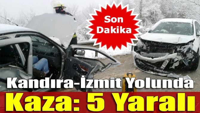 Kandıra İzmit yolu Çakırcaali mevkiinde iki araç kafa kafaya çarpıştı.