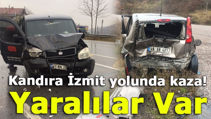 Kandıra-İzmit yolu Çubuklu mevkiinde 4 araç birbirine girdi. Kazada çok
