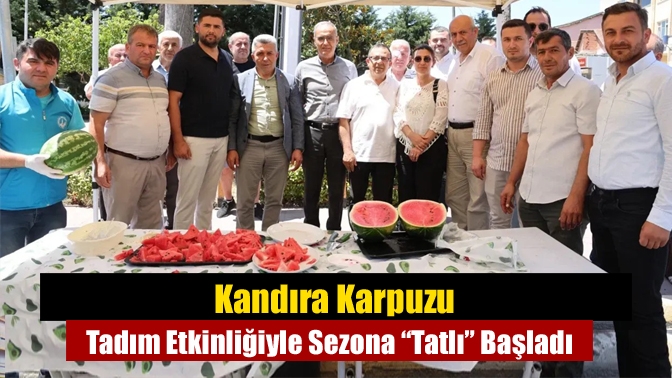 Kandıra Belediyesi, coğrafi işaretli Kandıra Karpuzu’nun ilk hasadını ücretsiz tadım