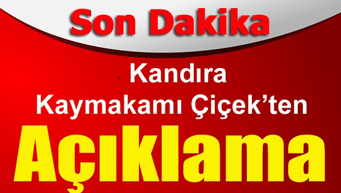 Kandıra Kaymakamı Çiçek, Motorize Birliğinde bir hareketlilik olduğuna dair 