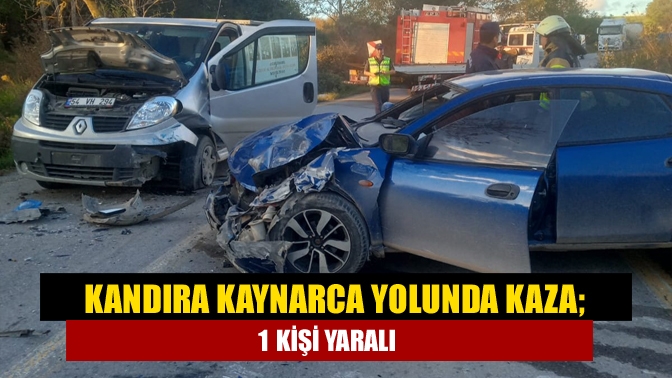 Kandıra Kaynarca Yolu Esentepe Erikli mevkiinde panelvan ile karşı yönden