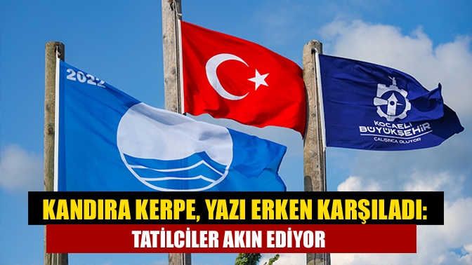 Kandıra'nın Kerpe Mahallesi, doğal güzellikleri ve güvenli sahilleriyle yaz sezonuna