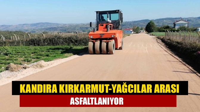 Büyükşehir, Kandıra Kırkarmut-Yağcılar arasında 2 km uzunluktaki yolda asfaltlama çalışmalarına