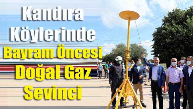 Başkan Büyükakın, Kandıra'nın Goncaaydın ve Kocakaymaz köyüne verilen doğalgaz nedeniyle