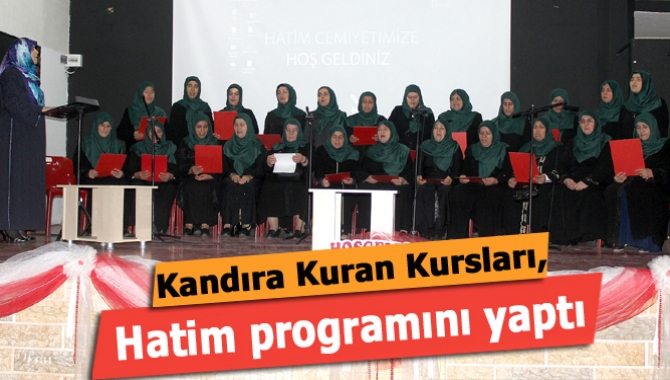 Kandıra İlçe Müftülüğü’ne bağlı merkez ve çevre köylerin Kuran Kursları,