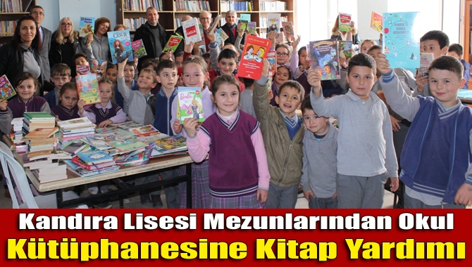 Kandıra Lisesi Mezunları Derneği, Bozburun İlkokulu’nun kütüphanesine kitap yardımında bulundu.