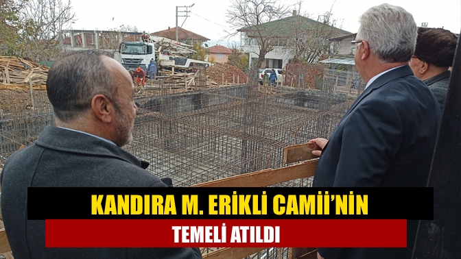 Kandıra M. Erekli'de depremden kaynaklanan çatlaklar yüzünden yıkılan caminin yerine