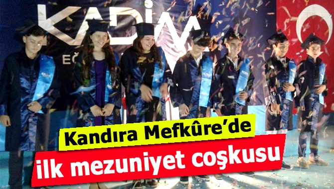 Özel Kandıra Mefkûre Ortaokulu’nda 2015-2016 eğitim-öğretim yılında ilk kez mezuniyet